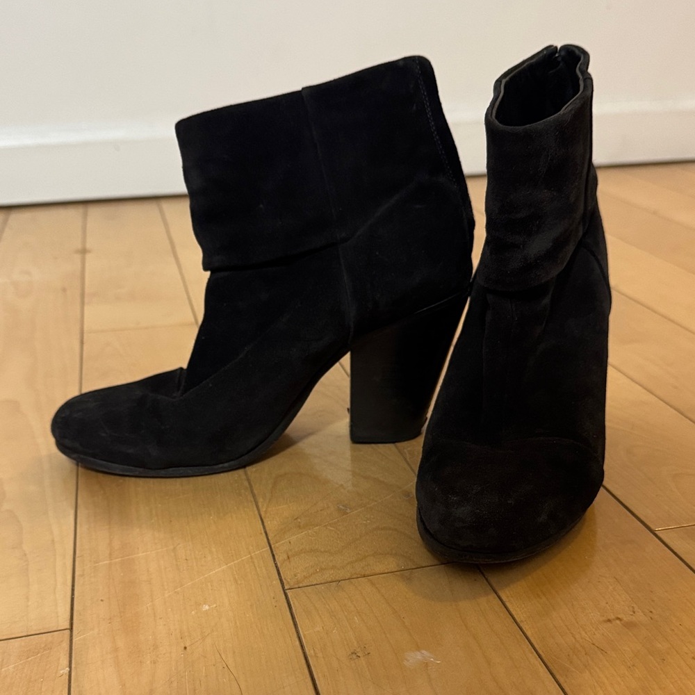 Rag & Bone All Black Suede Newbury EU 39/US 9